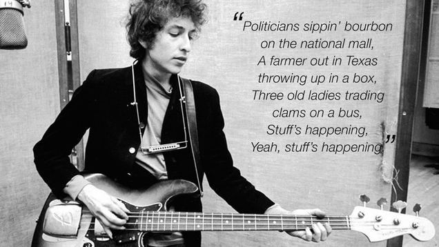 Illustration for article titled 9 Bob Dylan Lyrics That Prove Rock And Roll Can Be Poetry